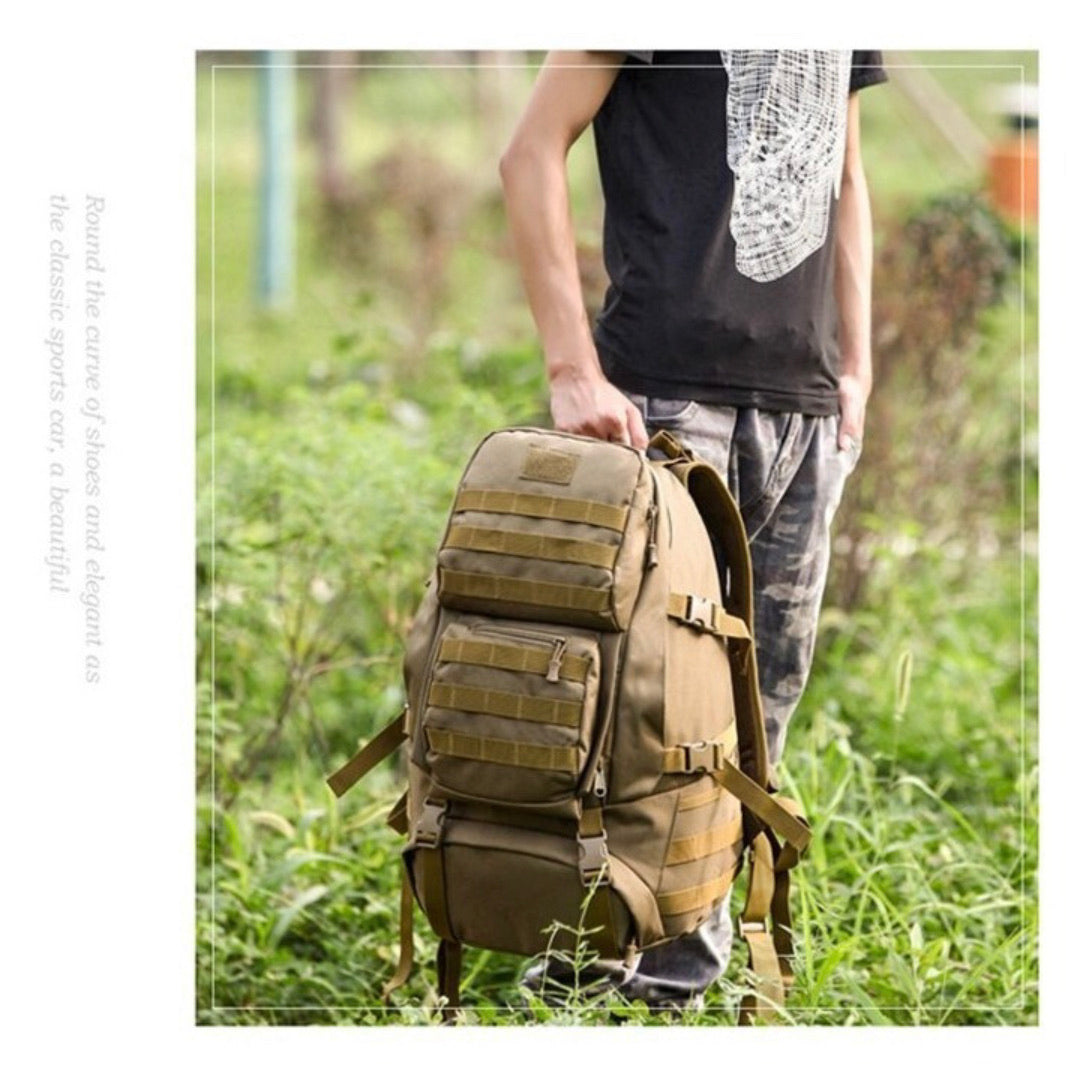 Mochila impermeable de 45 litros con compartimentos múltiples - foto 9