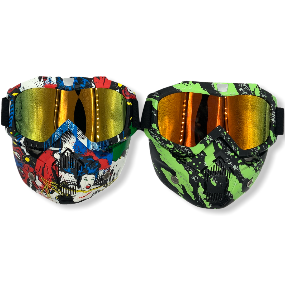 Máscara modular desmontable con gafas y filtro de boca - foto 3