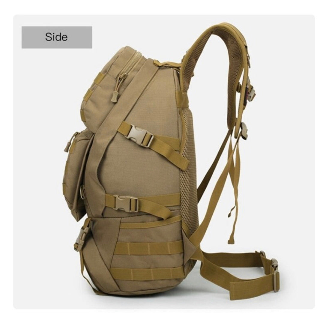 Mochila impermeable de 45 litros con compartimentos múltiples - foto 4