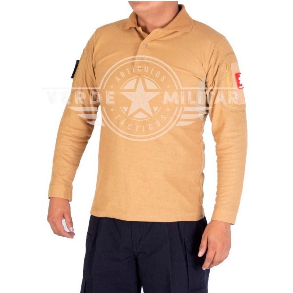 Playera polo deportiva de manga larga en 8 colores - foto 10