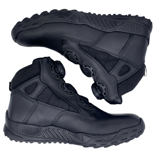 Botas negras con sistema de ajuste BOA, para abrochar y soltar rápido