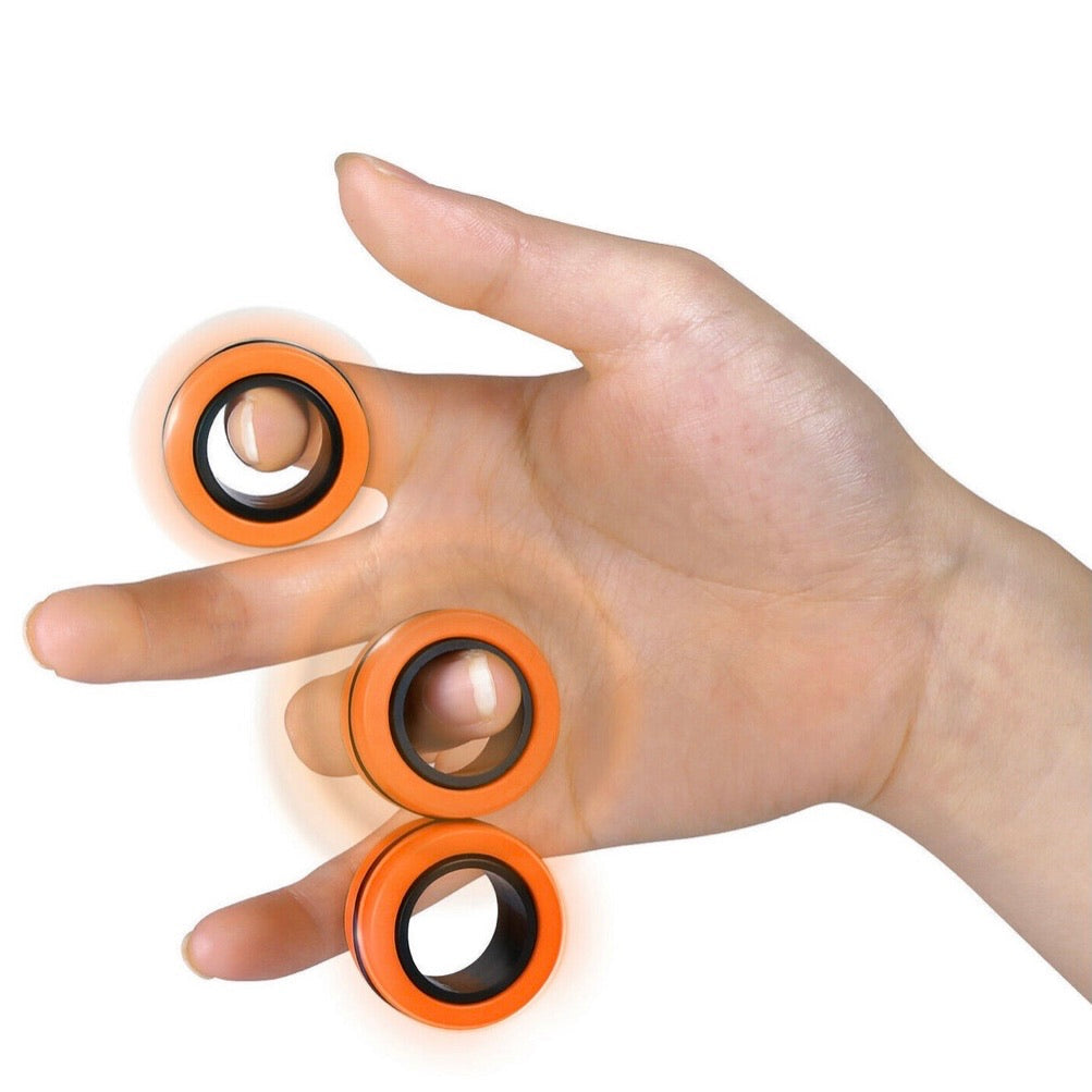 Set de 3 anillos magnéticos giratorios para entretener los dedos - foto 3