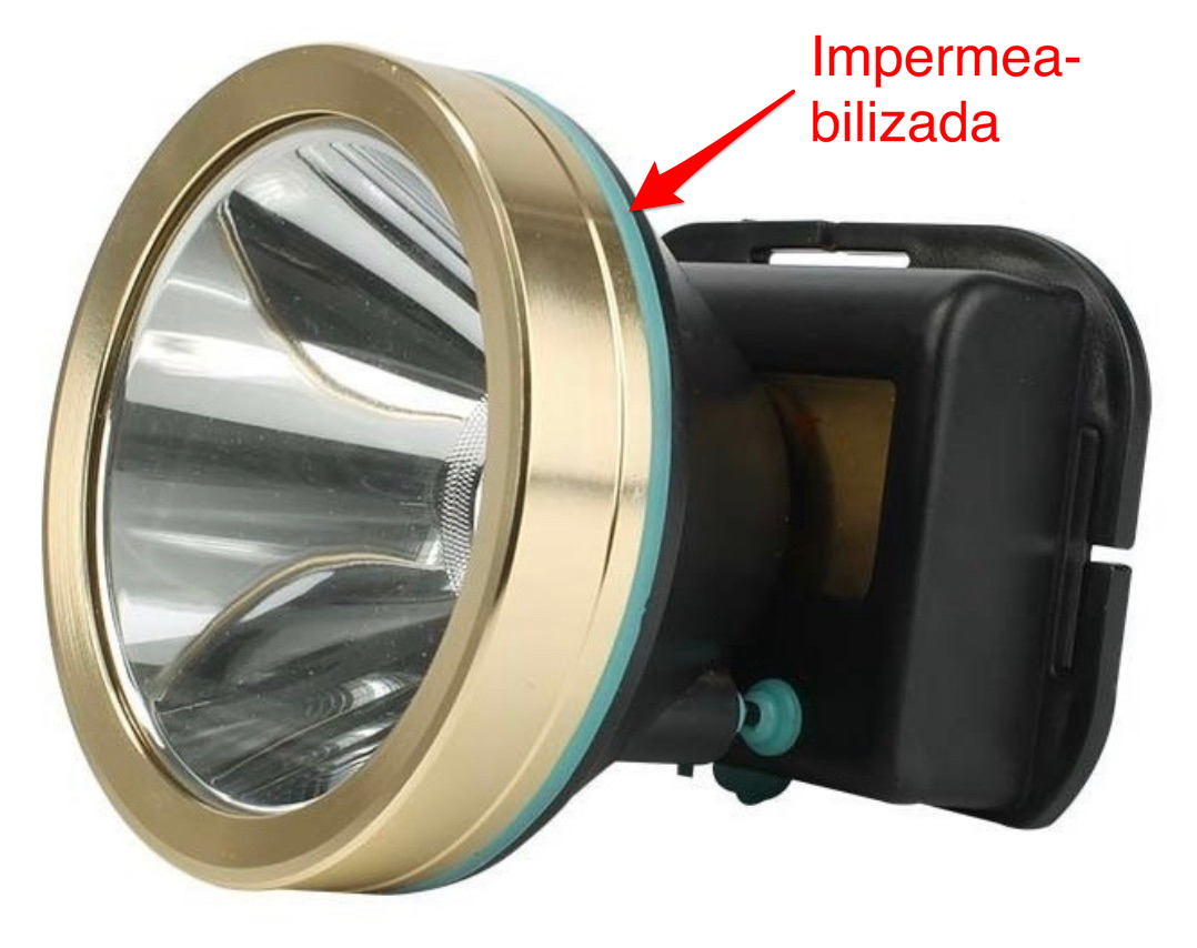 Lámpara de cabeza impermeabilizada con silicón para exteriores - foto 3