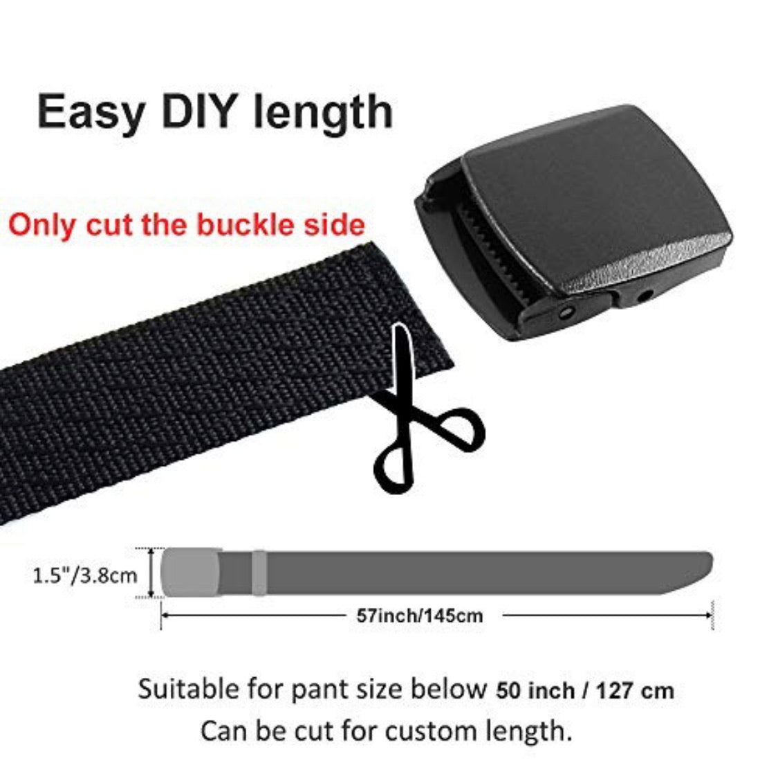 Cinturón táctico de nylon ajustable ultra resistente X223 - foto 4