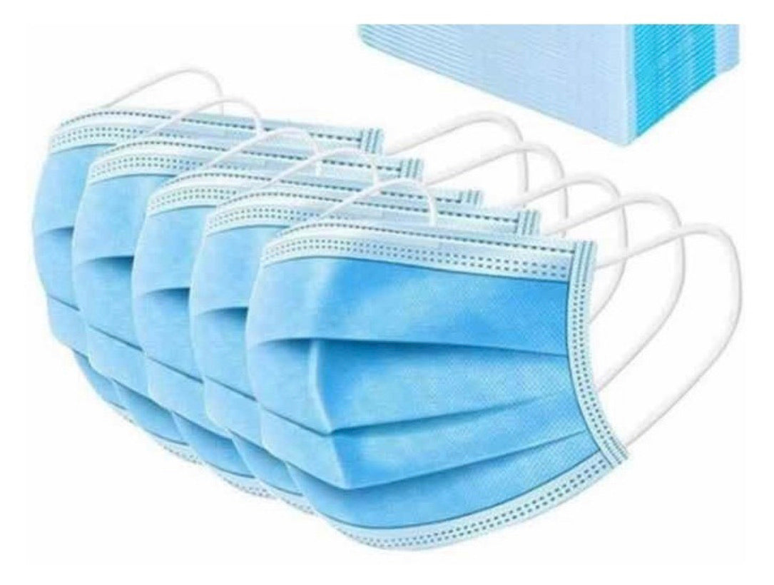 Caja con 50 cubrebocas quirúrgicos de 3 capas con certificado