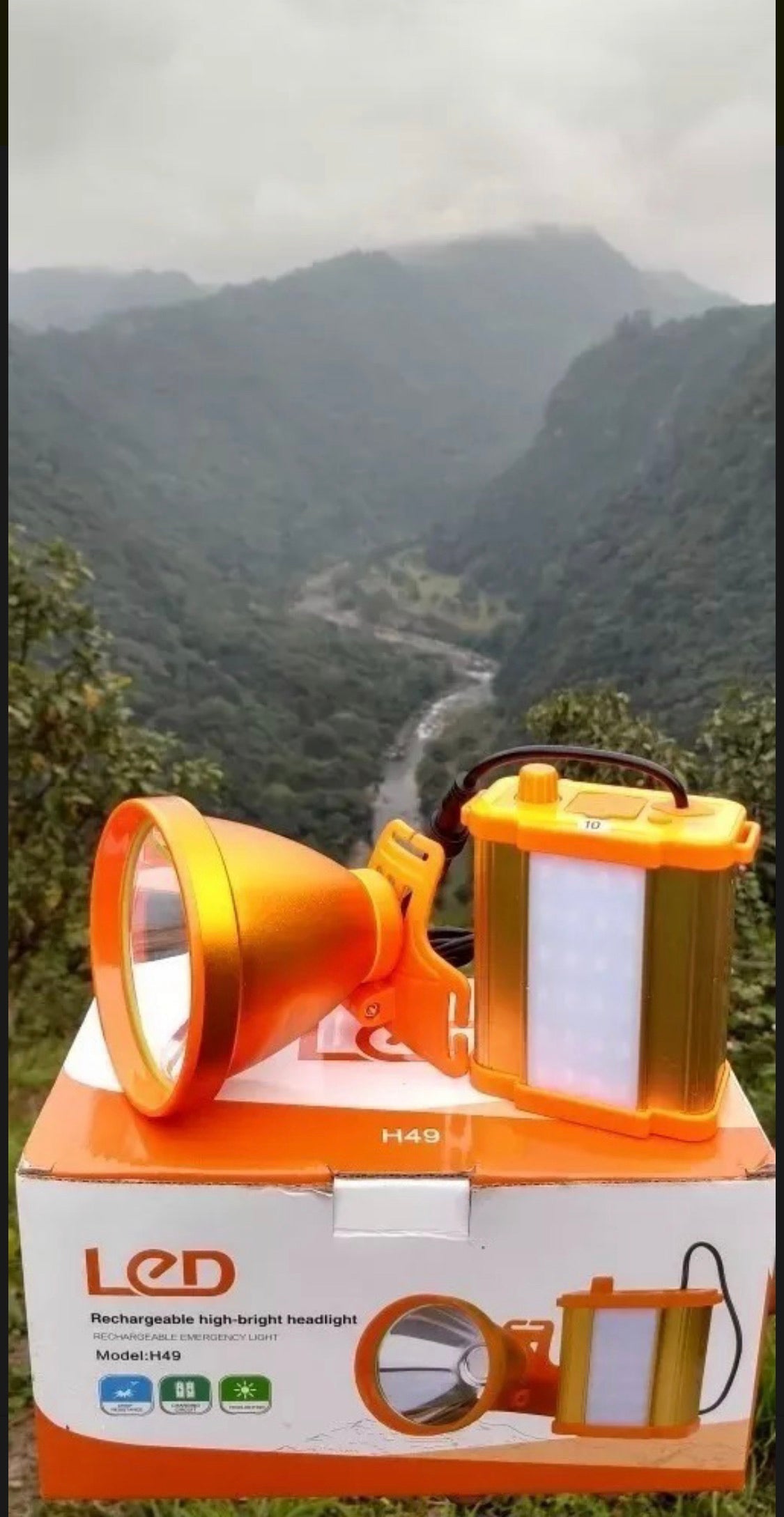 Lámpara de cabeza con 9 horas de pila y función de power bank USB - foto 8