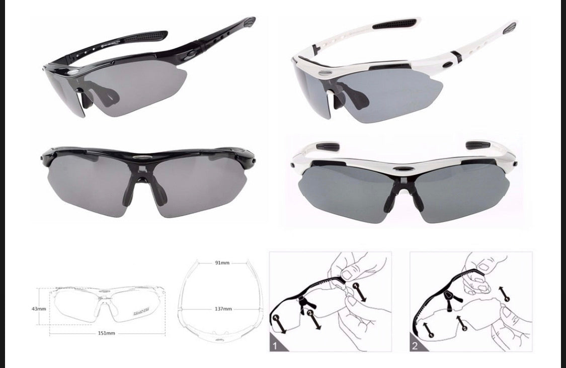 Lentes tipo Nemesis con 5 micas intercambiables y base para graduación - foto 5