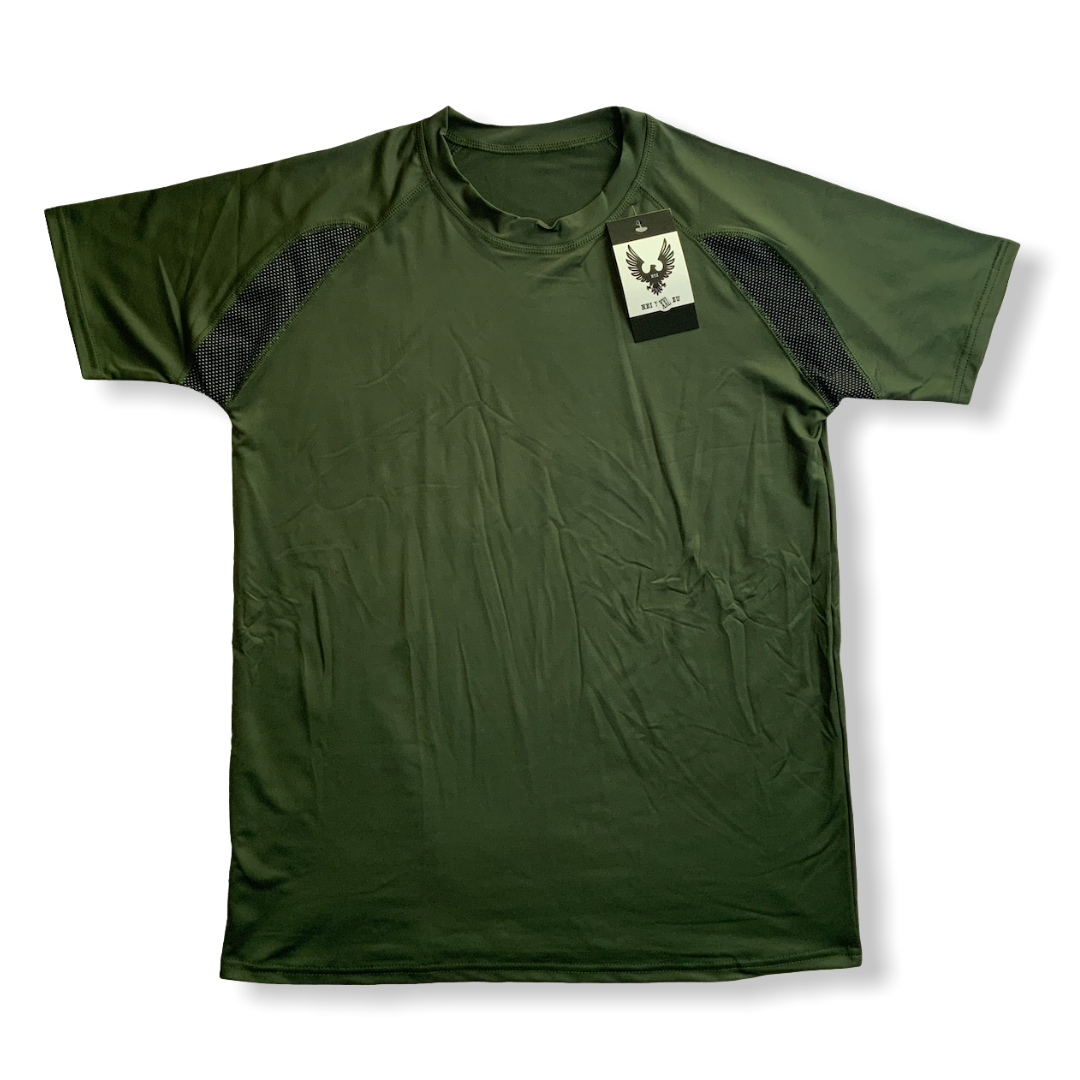 Playera deportiva de licra flexible, manga corta - foto 5