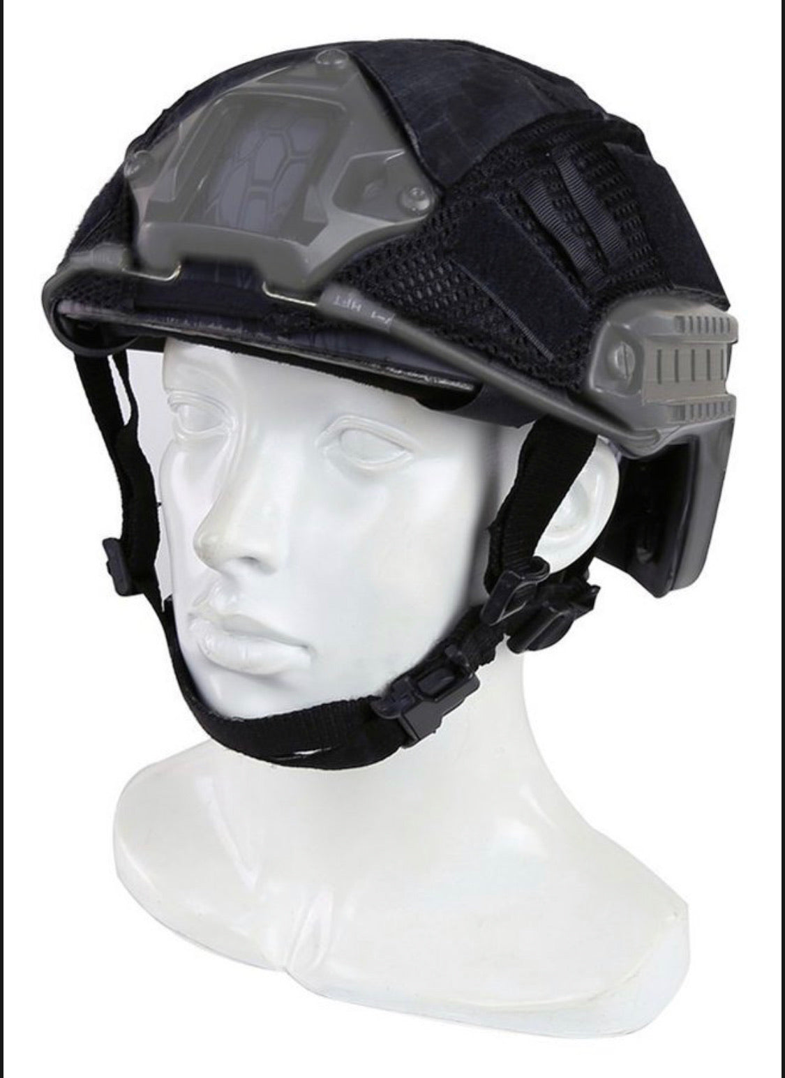 Cubierta de casco con estilo camuflaje, color negro liso - foto 5