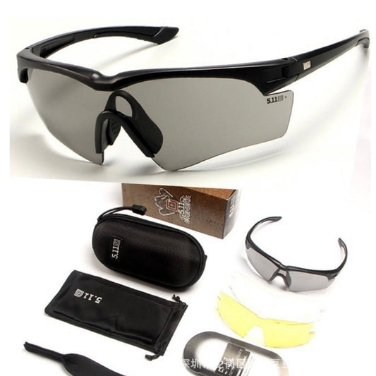Lentes balísticos con 3 micas antiempañantes y base para graduación