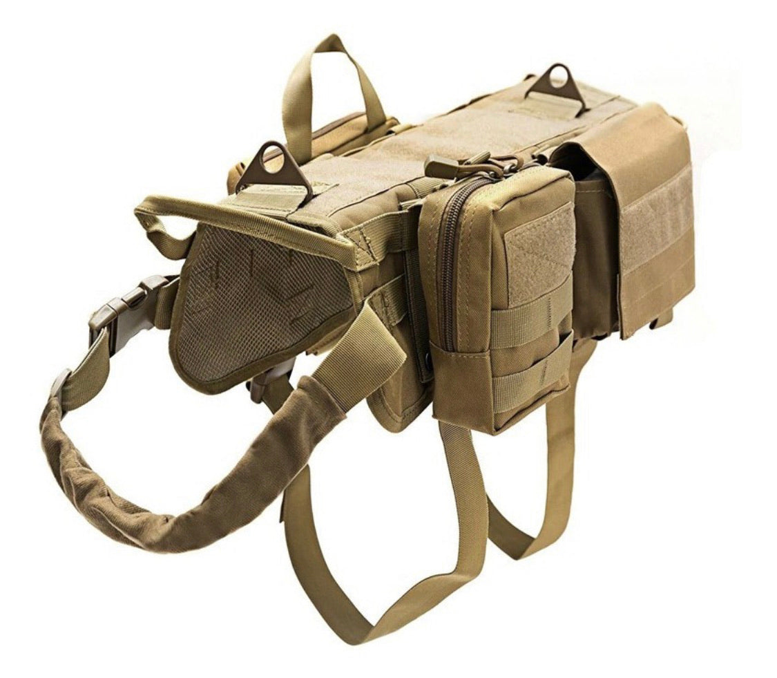 Chaleco táctico para perro con tres bolsas desmontables - foto 8
