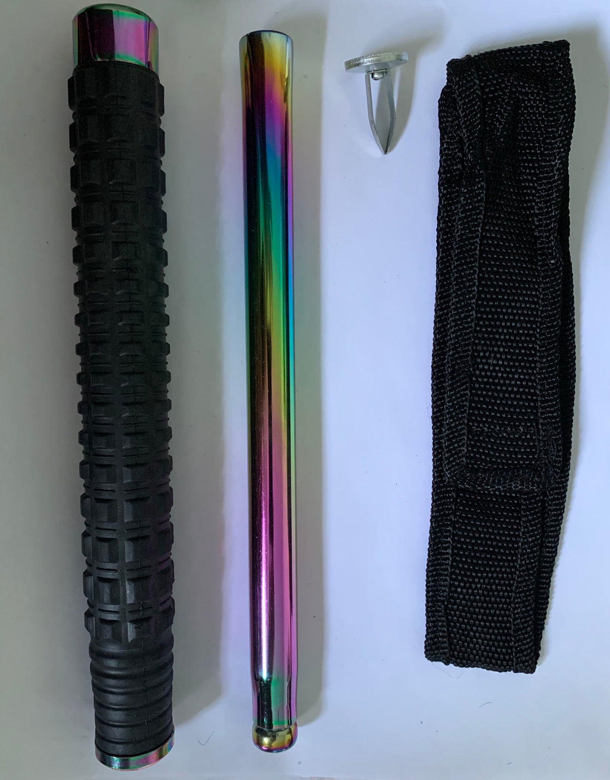 Bastón retráctil tornasol de 25 pulgadas con gancho y funda DT415 - foto 2