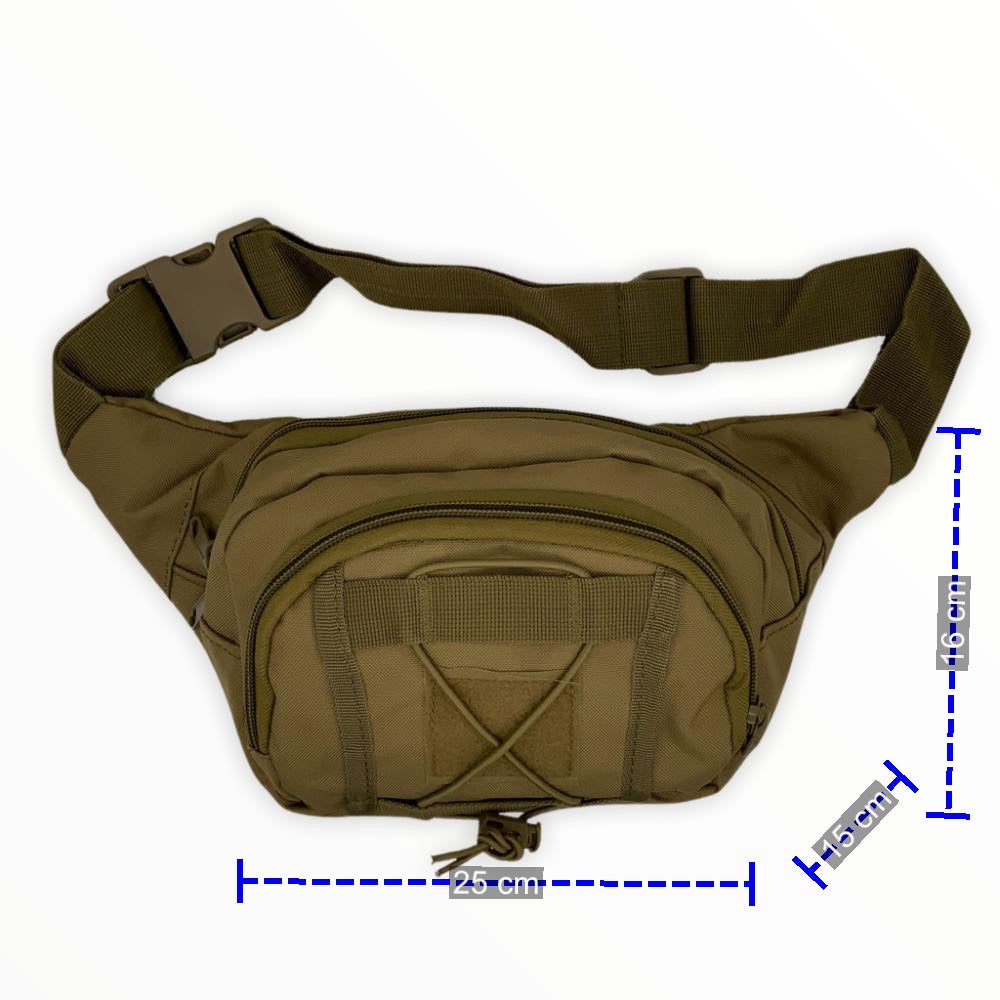 Cangurera táctica de 6 litros con sistema Molle y compartimentos - foto 2