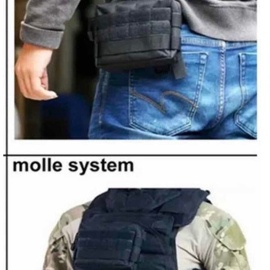 Maletín táctico compacto con sistema Molle para llevar al cinturón