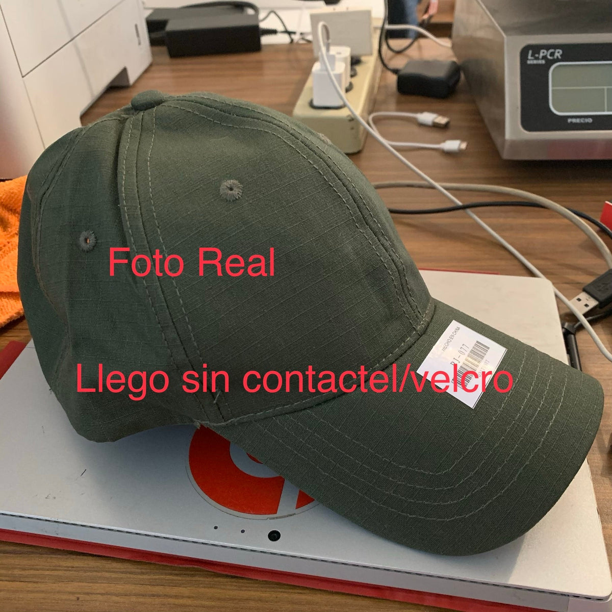 Gorra táctica ripstop con velcro para parches, ajustable