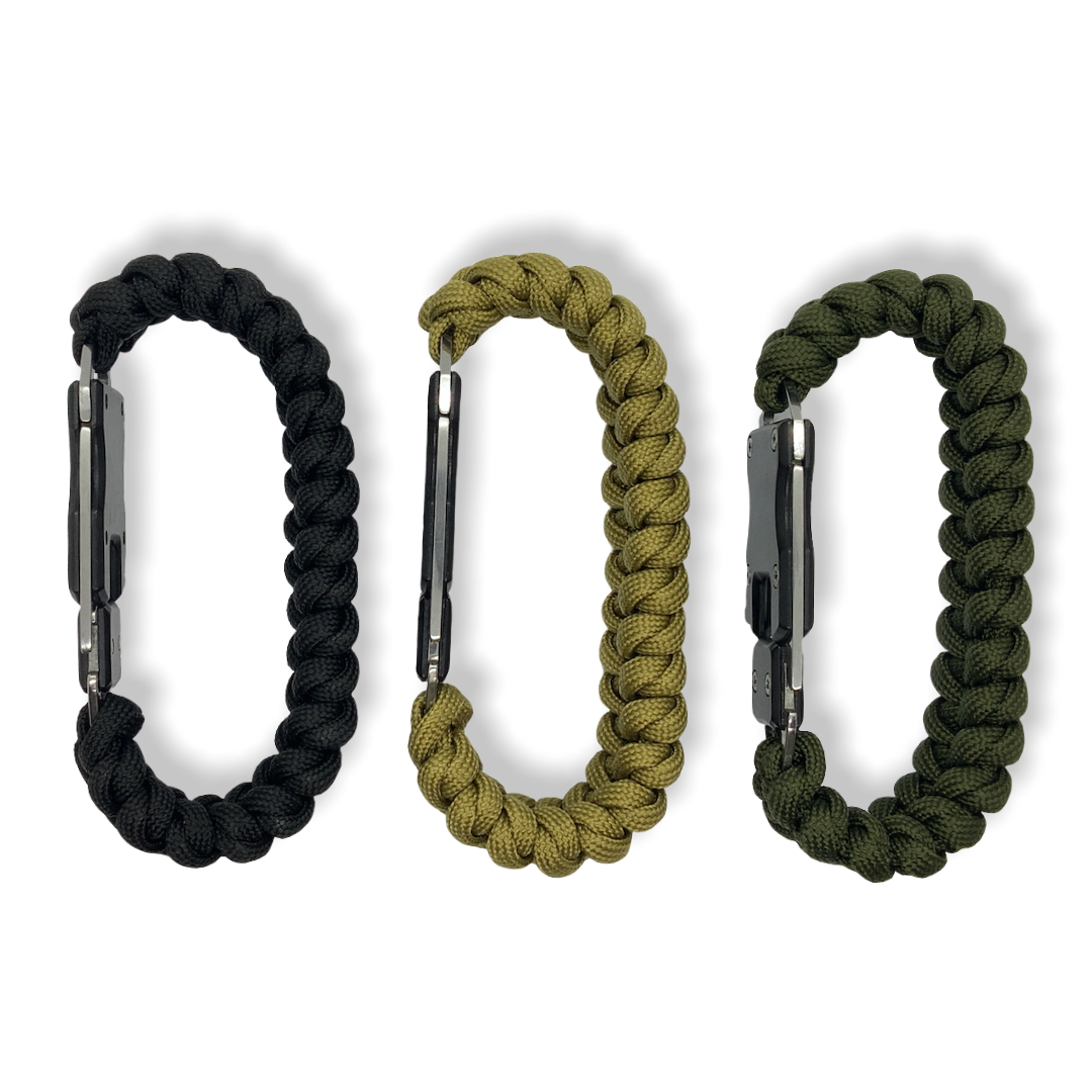 Pulsera de supervivencia con paracord de 3.6 m y navaja con seguro - foto 2