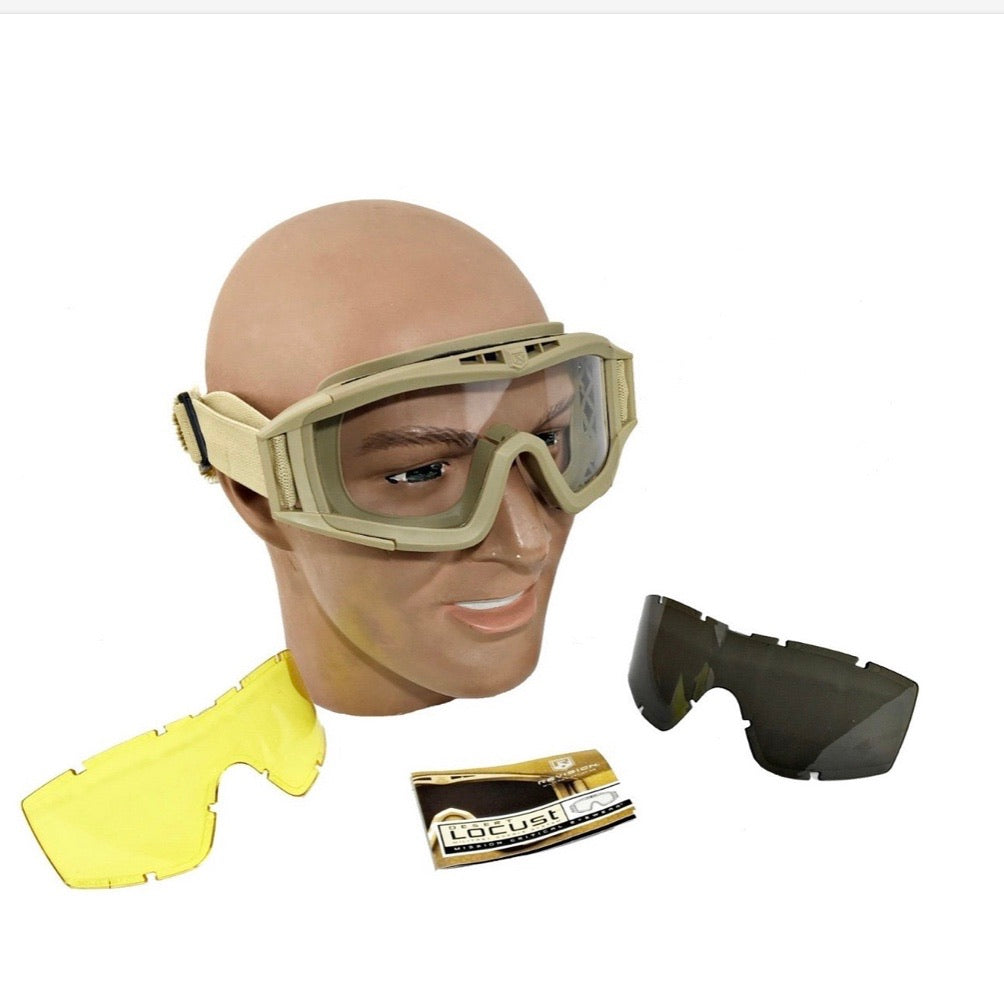 Goggles tácticos de policarbonato con micas intercambiables - foto 2