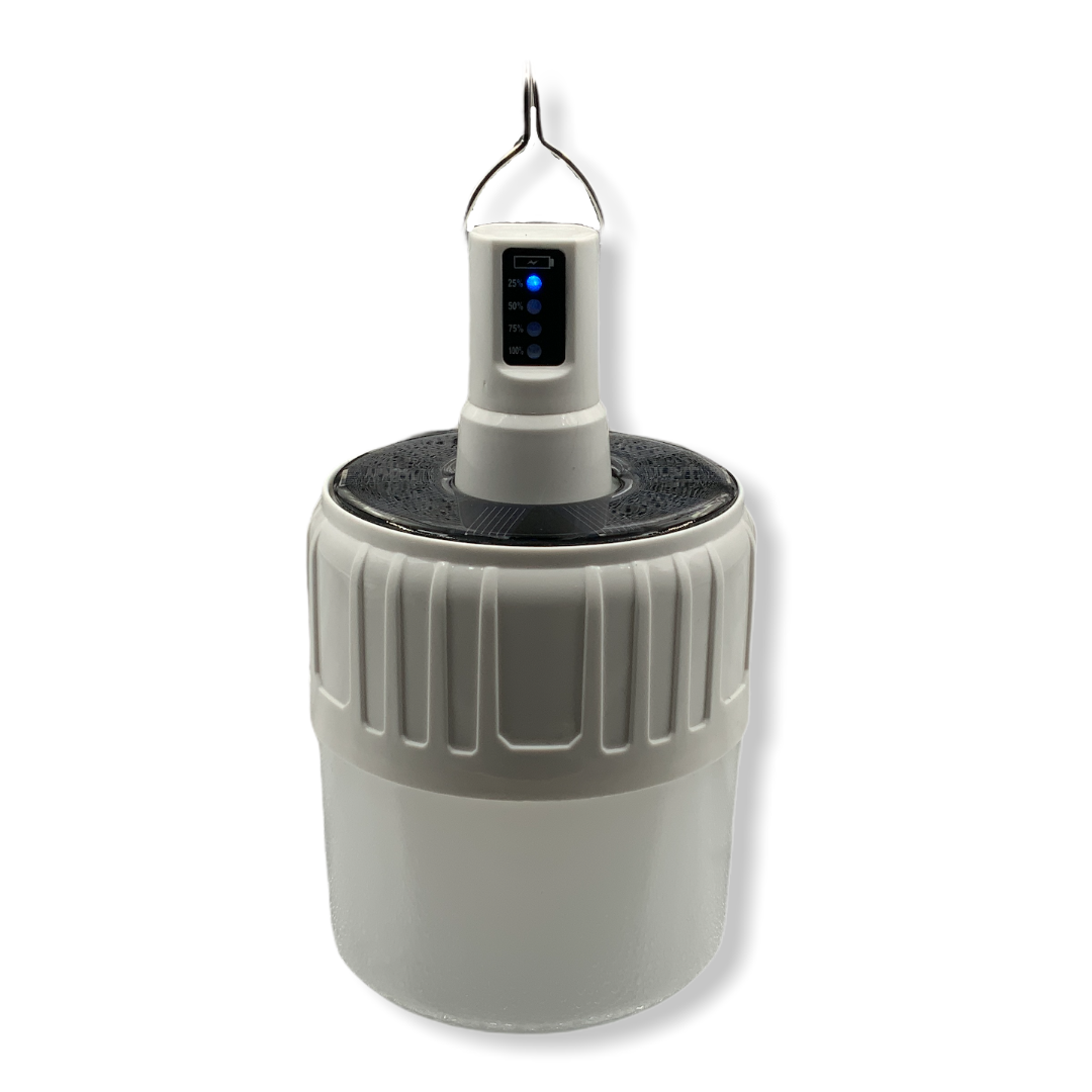 Foco LED de 18 W recargable por solar y cable V8 con tres modos - foto 5