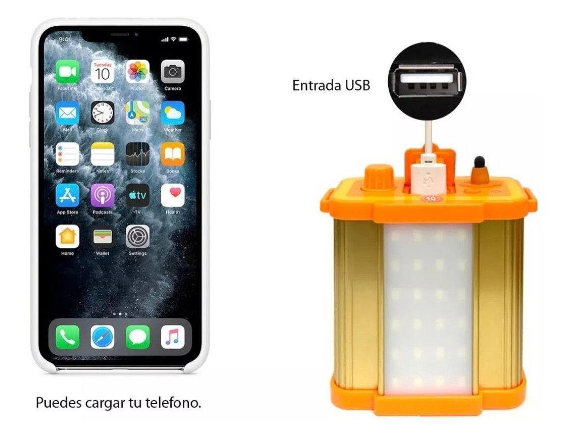 Lámpara de cabeza con 9 horas de pila y función de power bank USB - foto 2