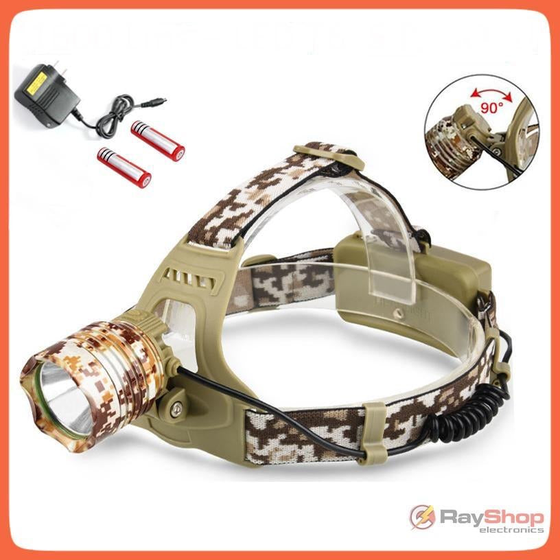Lámpara de cabeza LED T9 con zoom y carga USB, modelo 402-T9 - foto 7