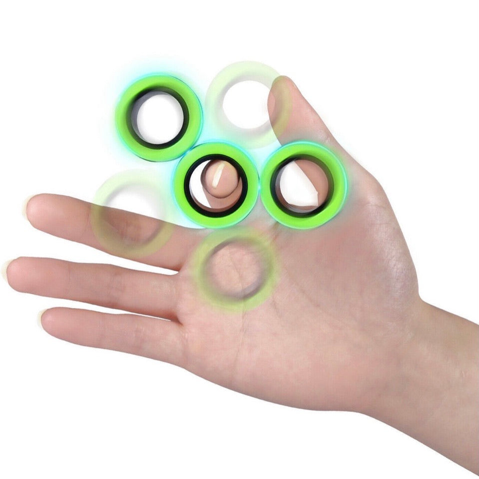 Set de 3 anillos magnéticos giratorios para entretener los dedos - foto 4