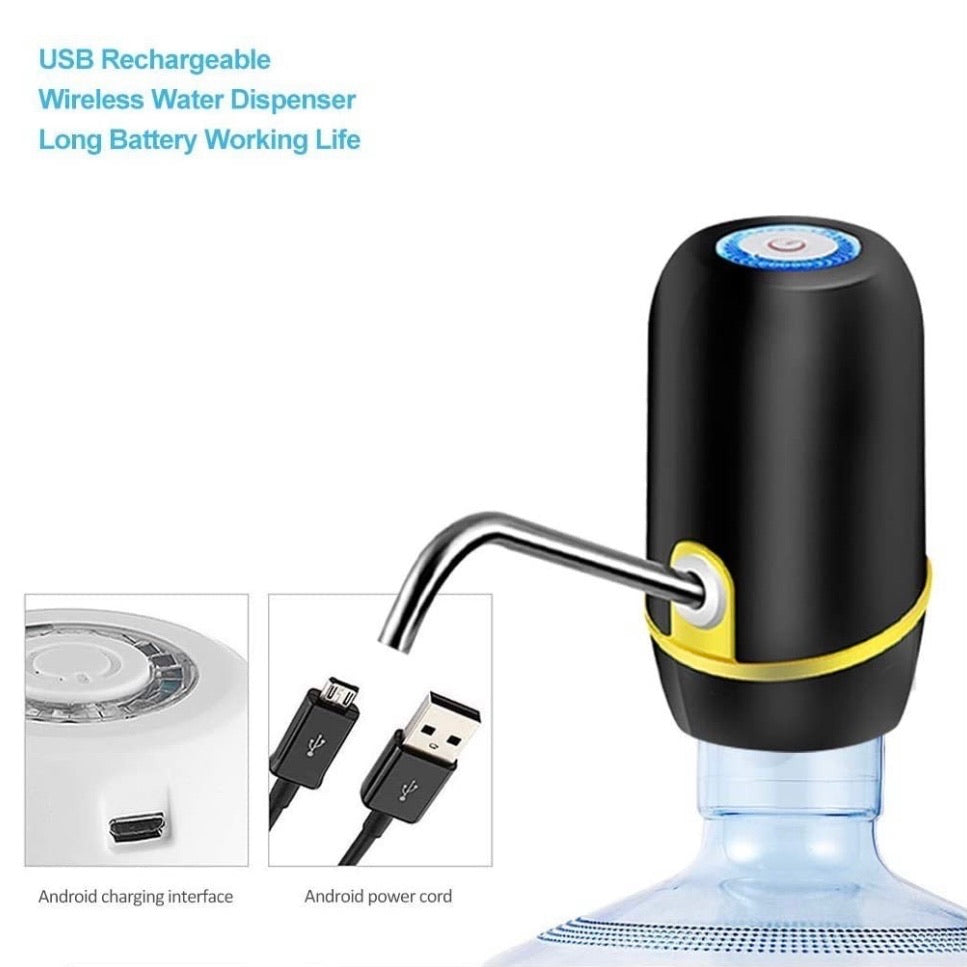 Bomba eléctrica recargable para garrafón de agua - foto 2