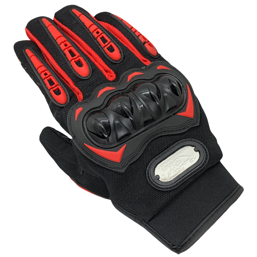 Guantes para moto Touch con refuerzo en nudillos y palma antideslizante