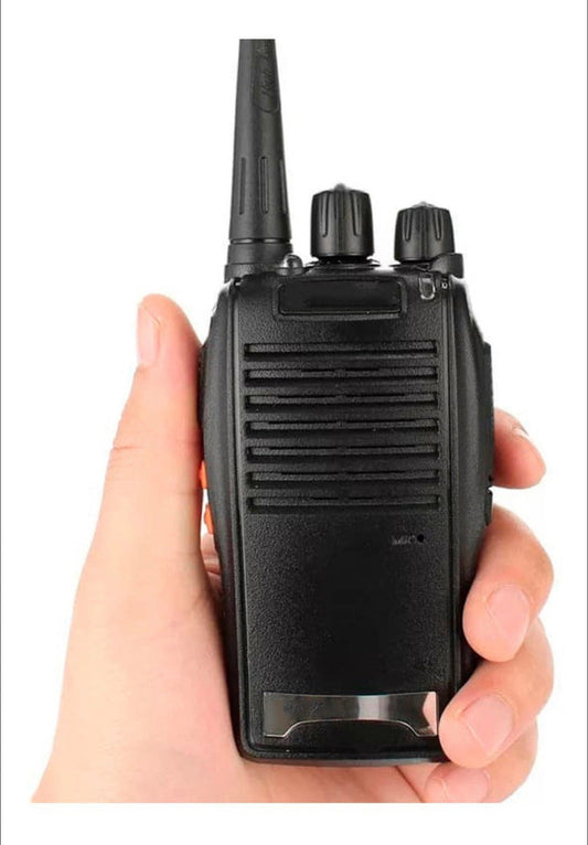 Radio walkie talkie UHF recargable con manos libres, se vende por pieza