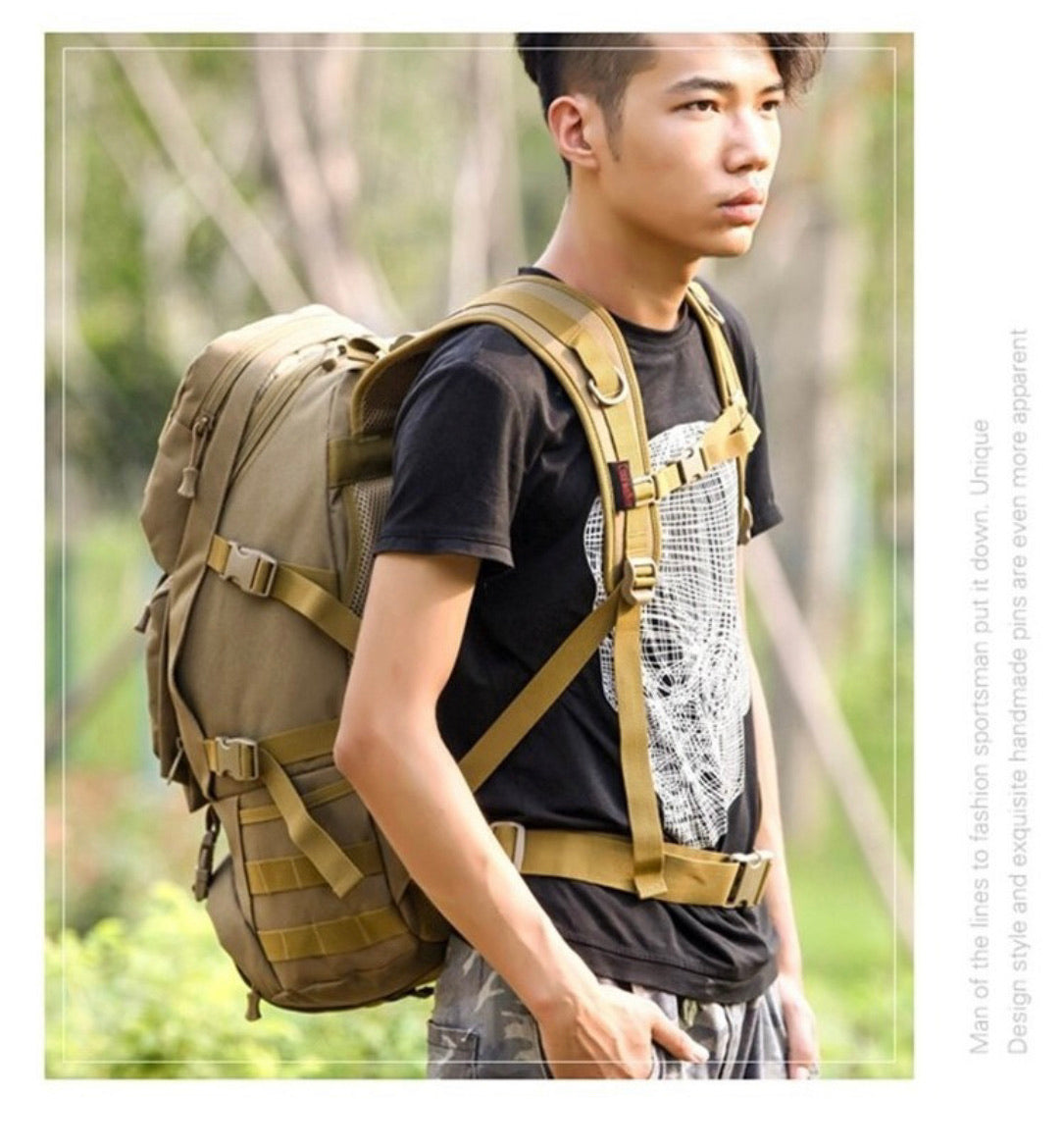 Mochila impermeable de 45 litros con compartimentos múltiples - foto 8