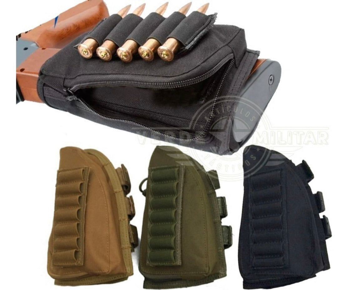 Cartuchera de culata para escopeta o rifle con espacio para 6 cartuchos