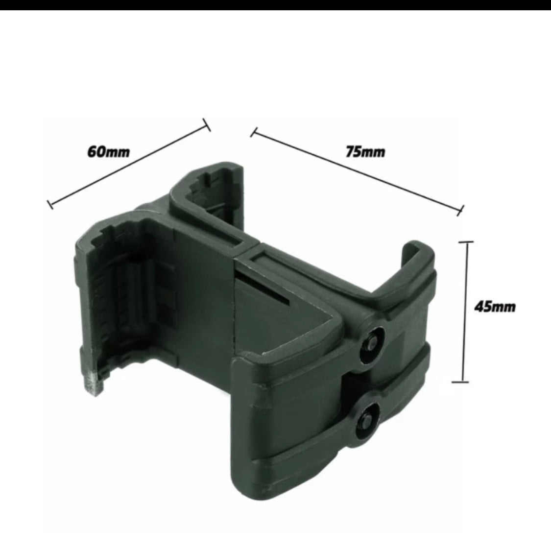 Clip acoplador de cargadores 5.56x45 mm NATO de ABS PJ335 - foto 7