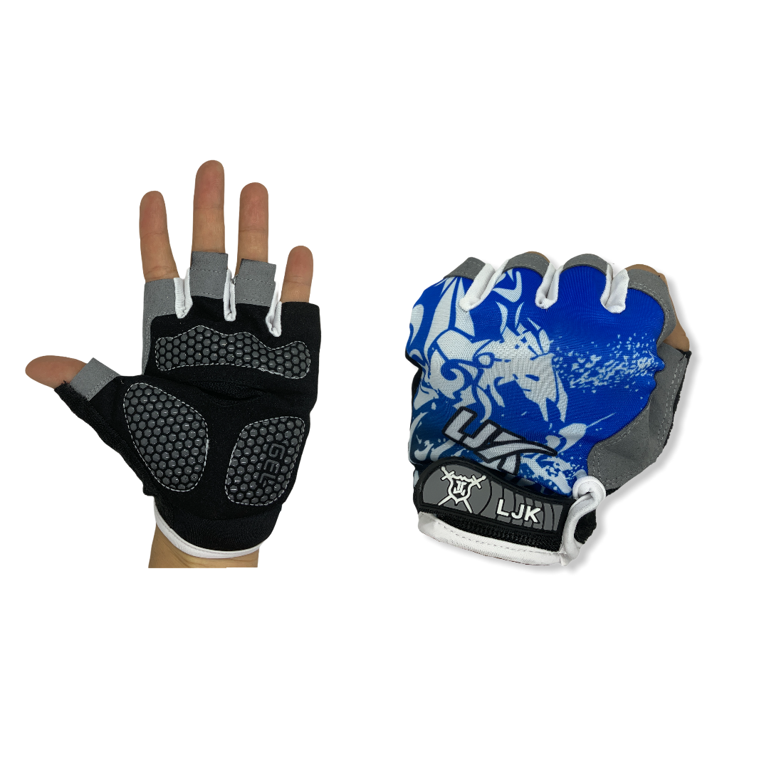 Guantes deportivos con gel antiderrapante y velcro ajustable