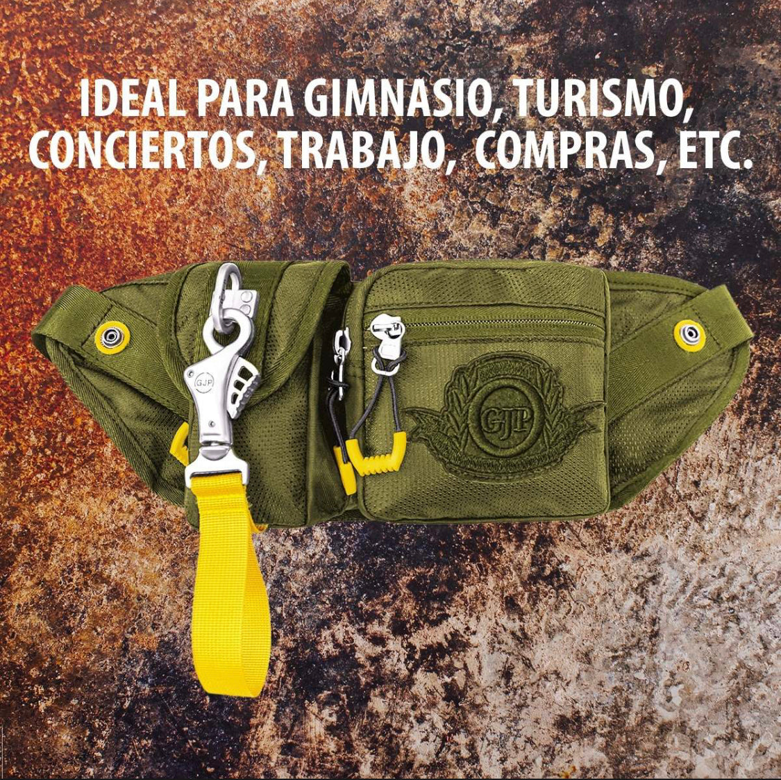 Cangurera táctica de loneta con varios compartimentos, modelo 1101 - foto 4