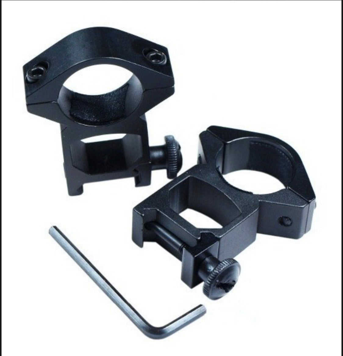 Par de monturas altas de 1 pulgada para riel Picatinny de 20 mm - foto 4