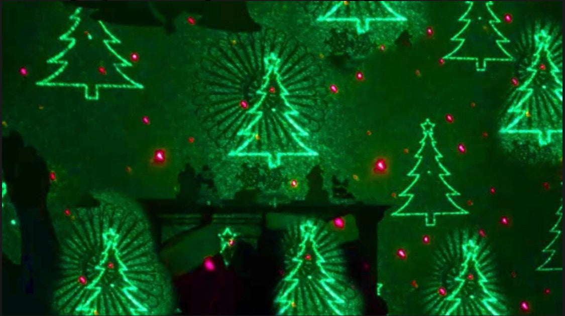 Mini proyector láser rojo y verde con figuras navideñas Q106 - foto 3