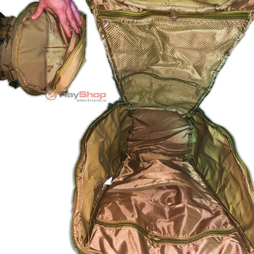 Mochila de camping impermeable de 50 litros con compartimentos - foto 5