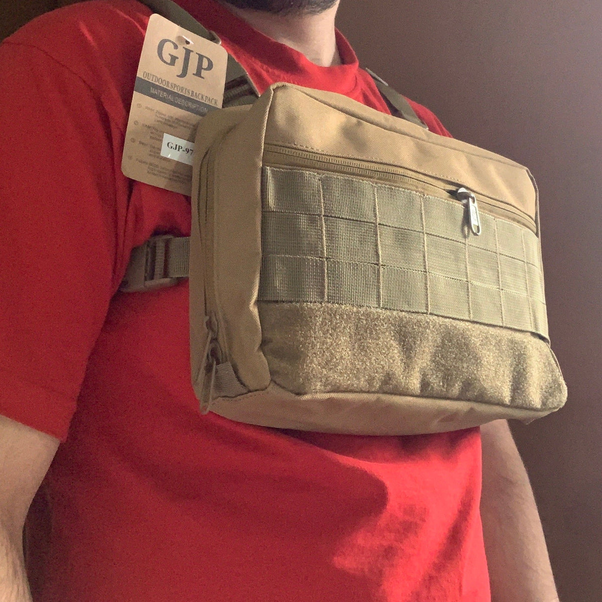 Chest bag pechera de 5 litros estilo urbano reforzada - foto 2