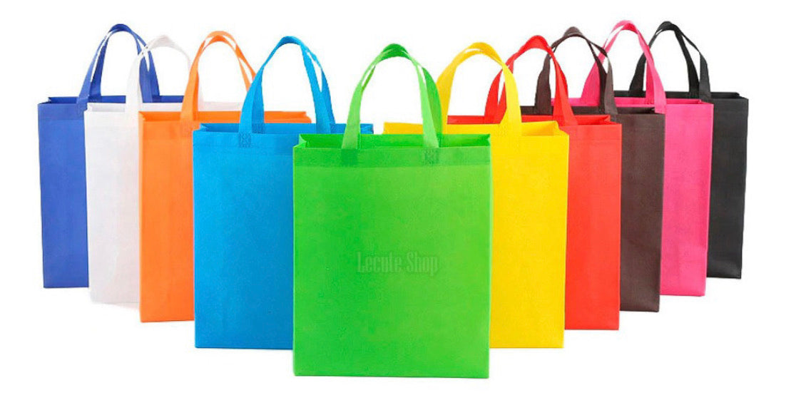 Bolsa ecológica de tela friselina reutilizable, 34.5 x 40 x 12 cm - foto 2