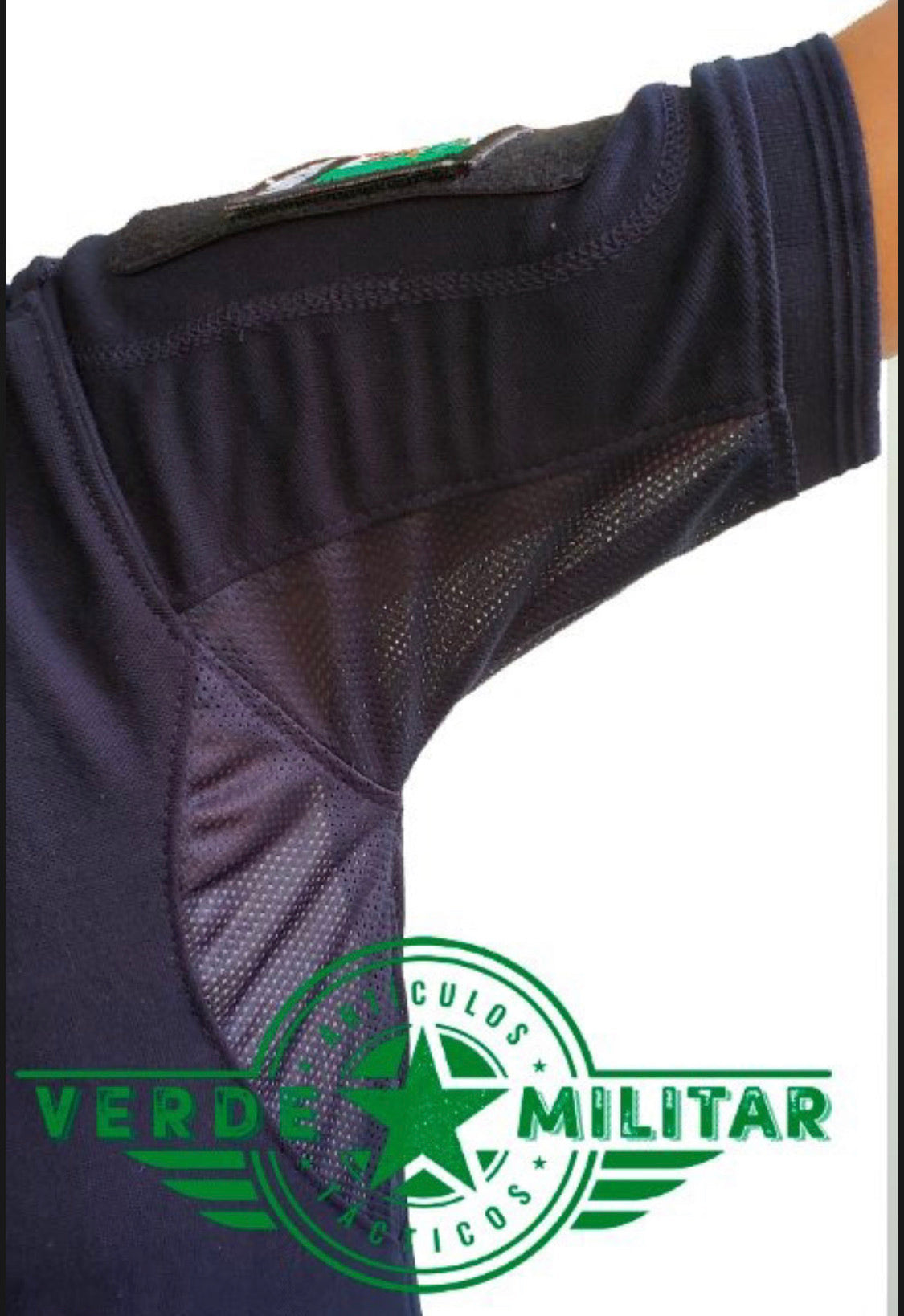 Playera polo deportiva estilo militar con espacio para parches - foto 7