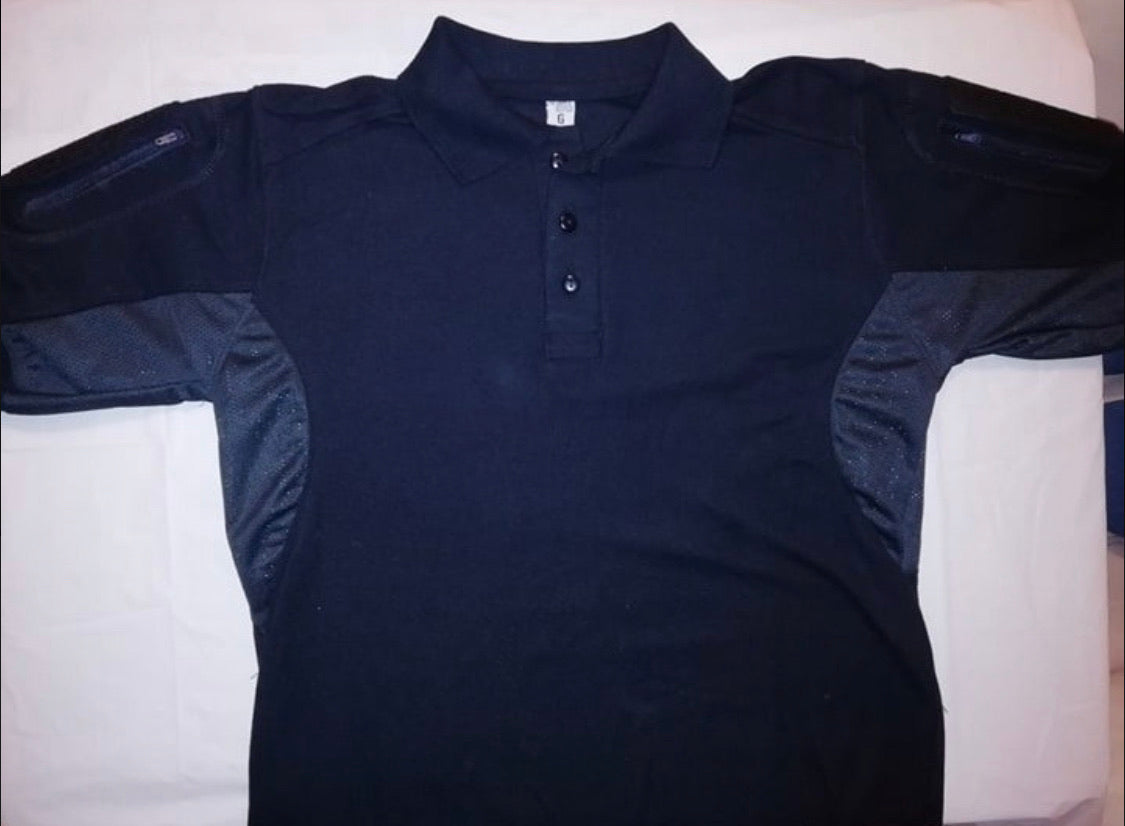 Playera polo deportiva estilo militar con espacio para parches - foto 2