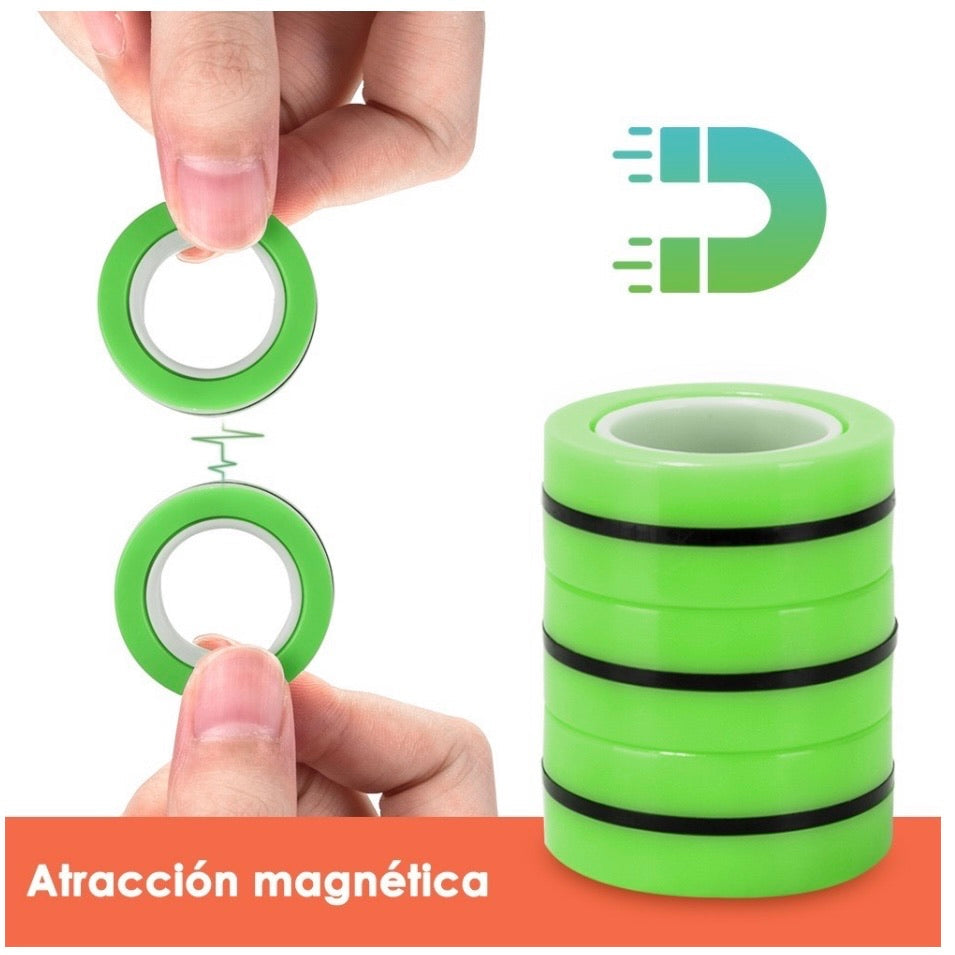 Set de 3 anillos magnéticos giratorios para entretener los dedos - foto 9
