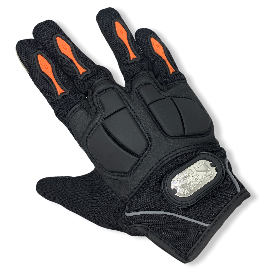 Guantes de moto con función touch, nudillos rígidos y palma acolchada
