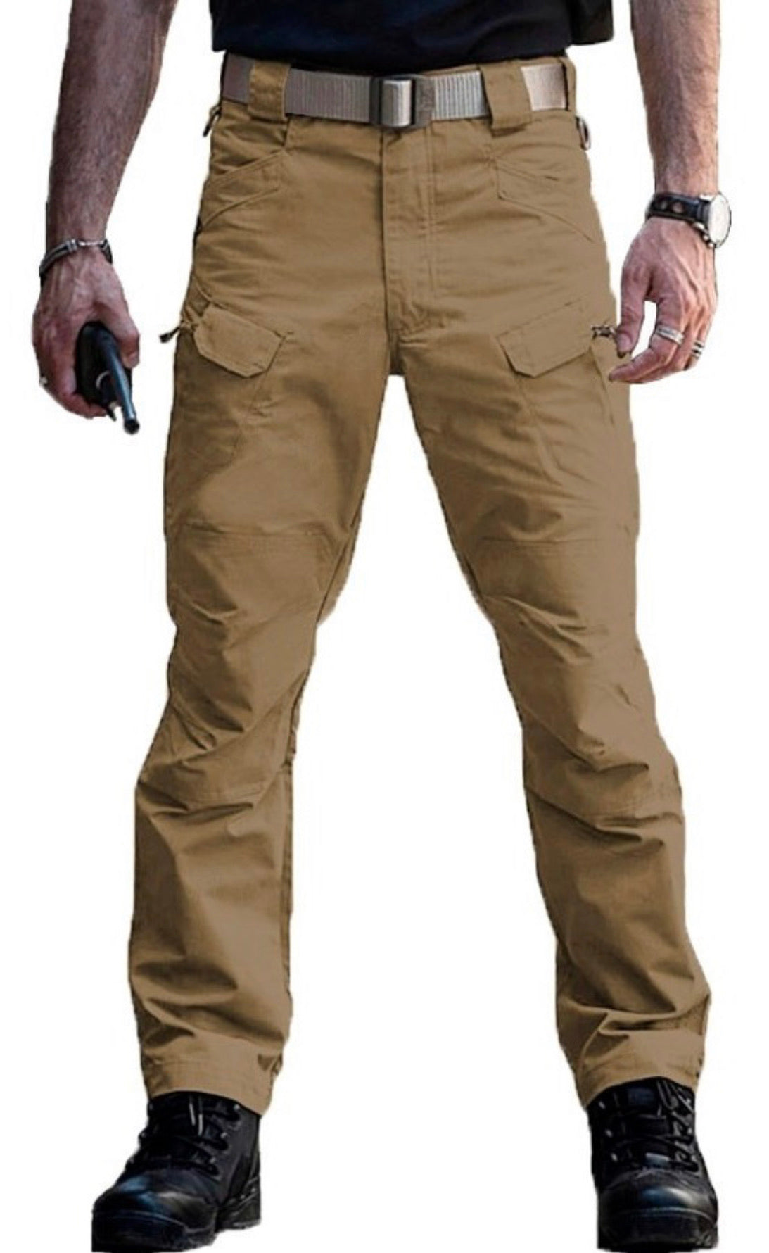 Pantalón táctico tipo cargo ripstop impermeable de uso casual - foto 10