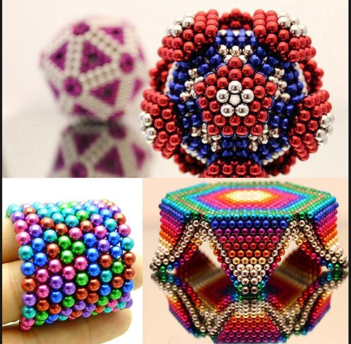 Neocube de 216 esferas de colores de imán de neodimio de 5 mm BK002
