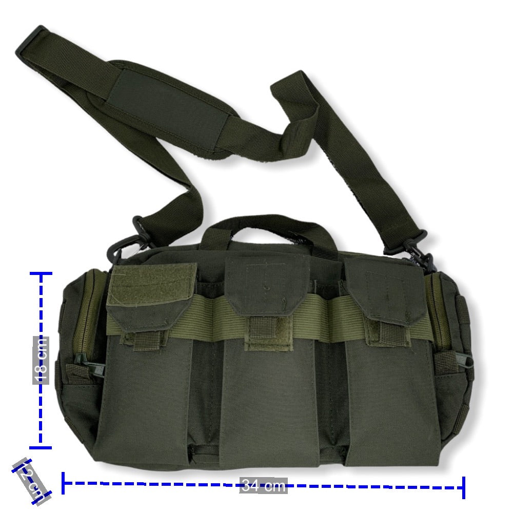 Maletín táctico cruzado impermeable con Molle y compartimento para arma corta - foto 3