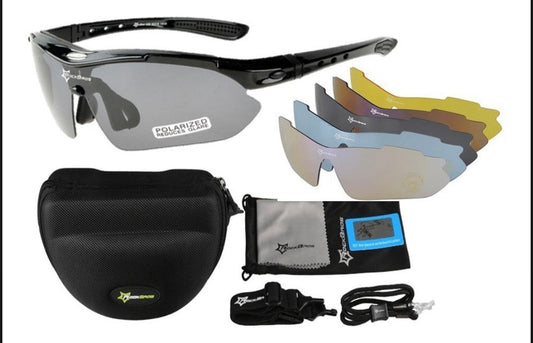 Lentes tipo Nemesis con 5 micas intercambiables y base para graduación