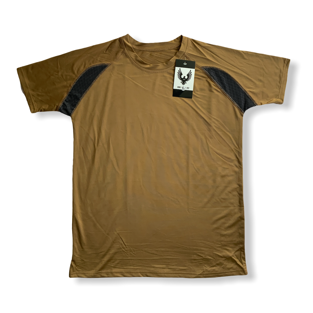 Playera deportiva de licra flexible, manga corta - foto 2
