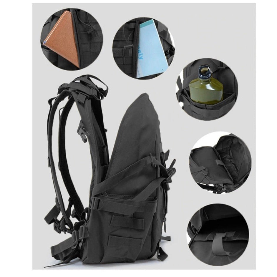 Mochila grande de 45 litros para escuela, ciclismo y campismo - foto 6