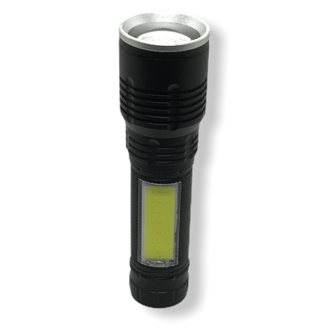 Lámpara de 12.5 cm con luz frontal con zoom y lateral COB blanca o roja SOS - foto 3