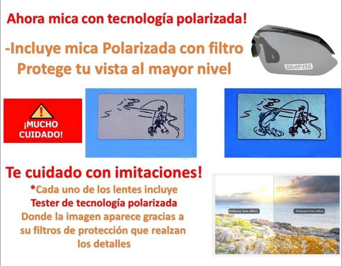 Lentes tipo Nemesis con 5 micas intercambiables y base para graduación - foto 3